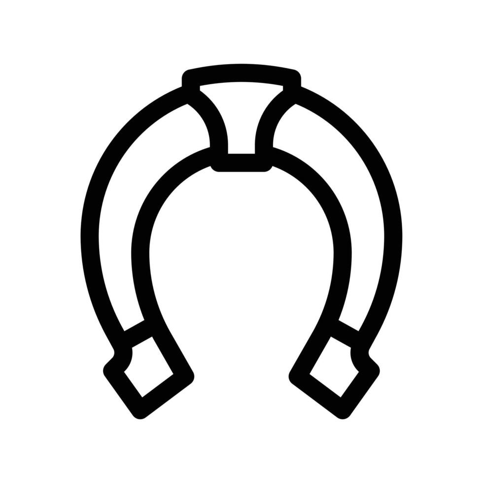 Horseshoe icon design in filled and outlined style vector
