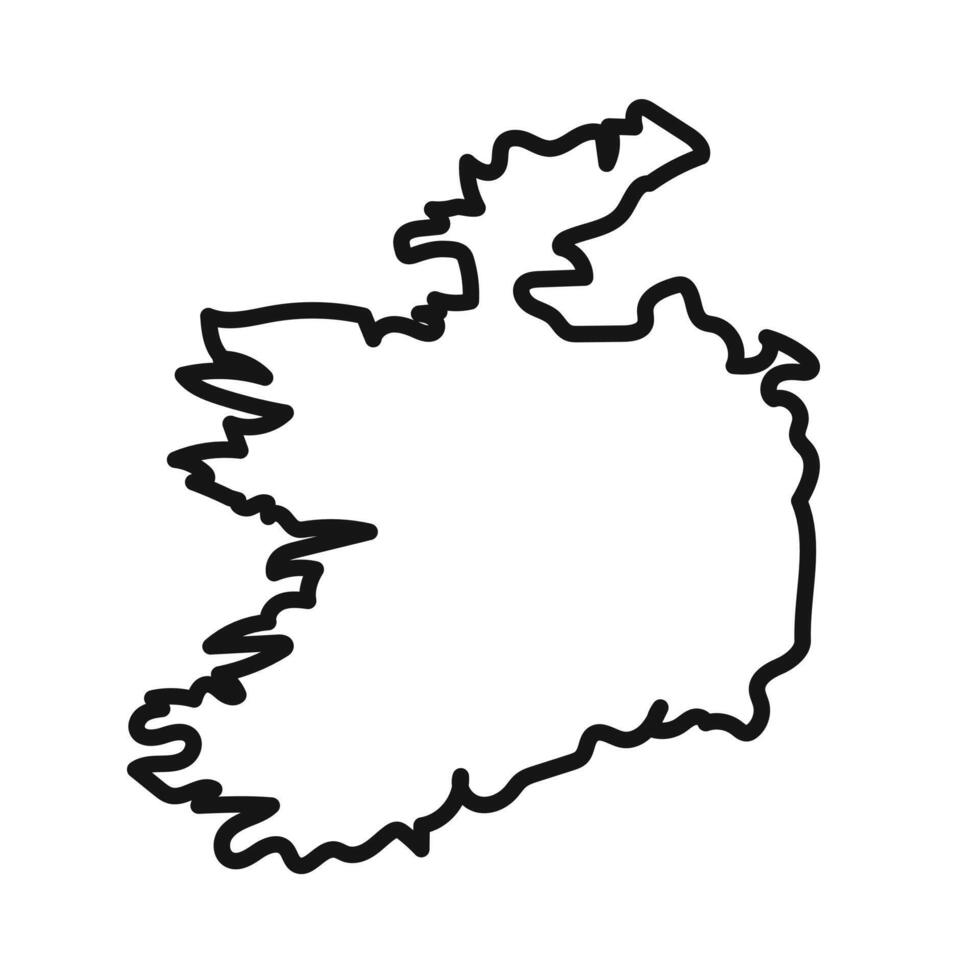 Ireland map icon vector