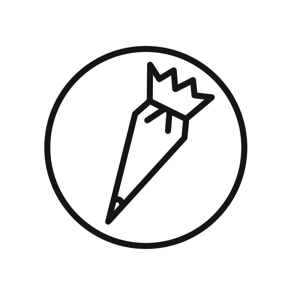 Pastry bag icon vector