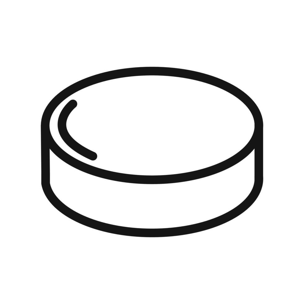 Puck icon outline vector