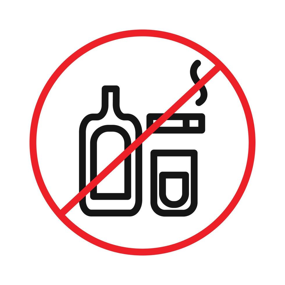 Quitting bad habits icon vector