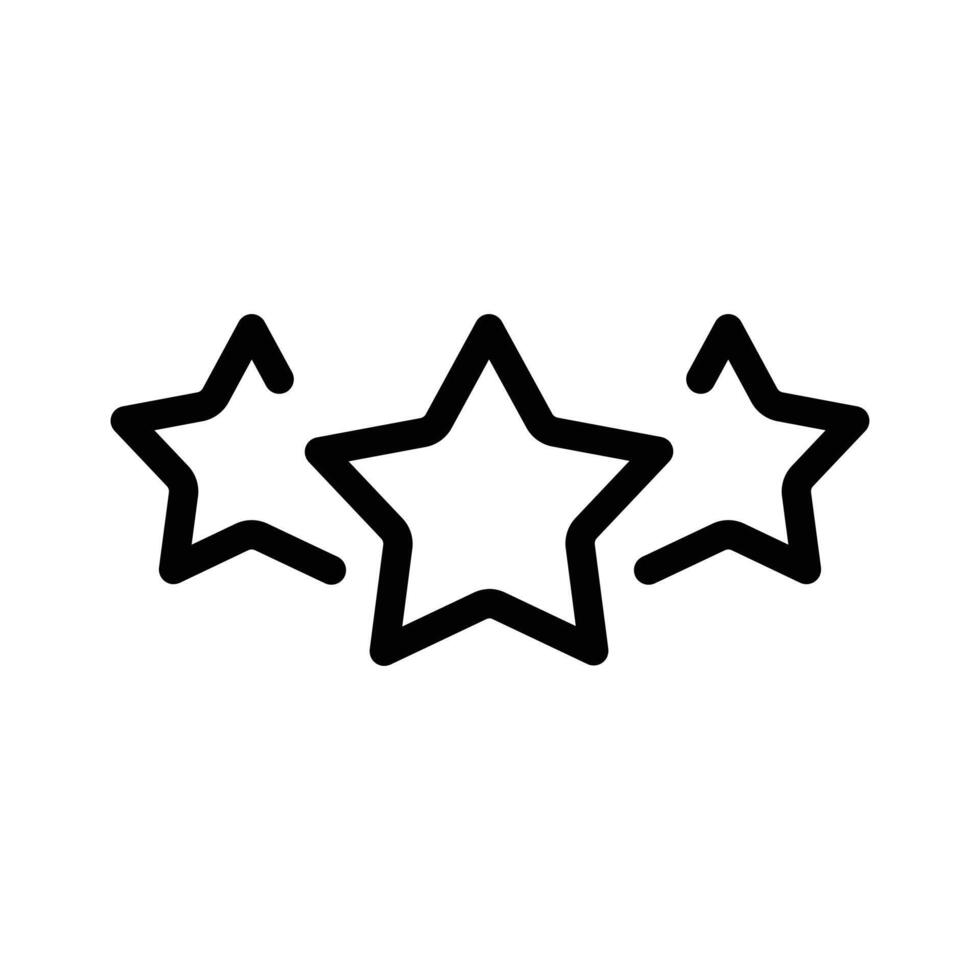 Rating star icon design in filled and outlined style vector
