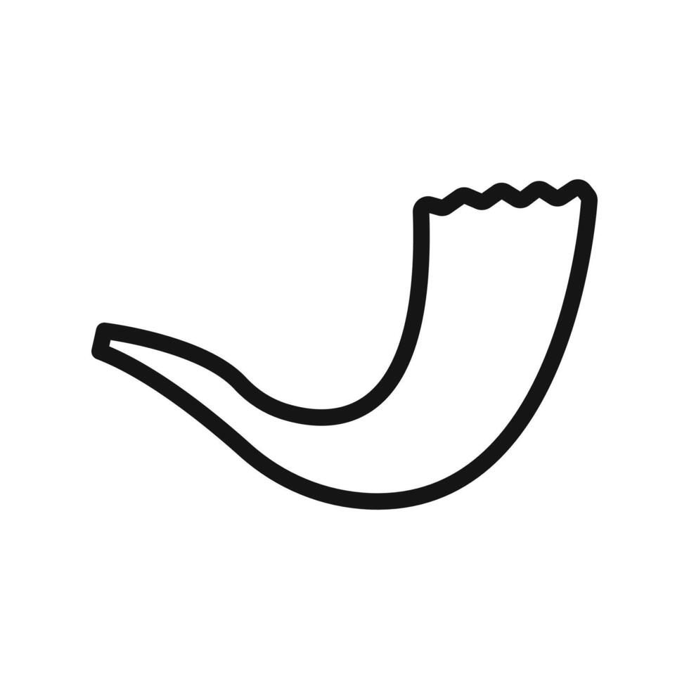 Shofar icon outline vector