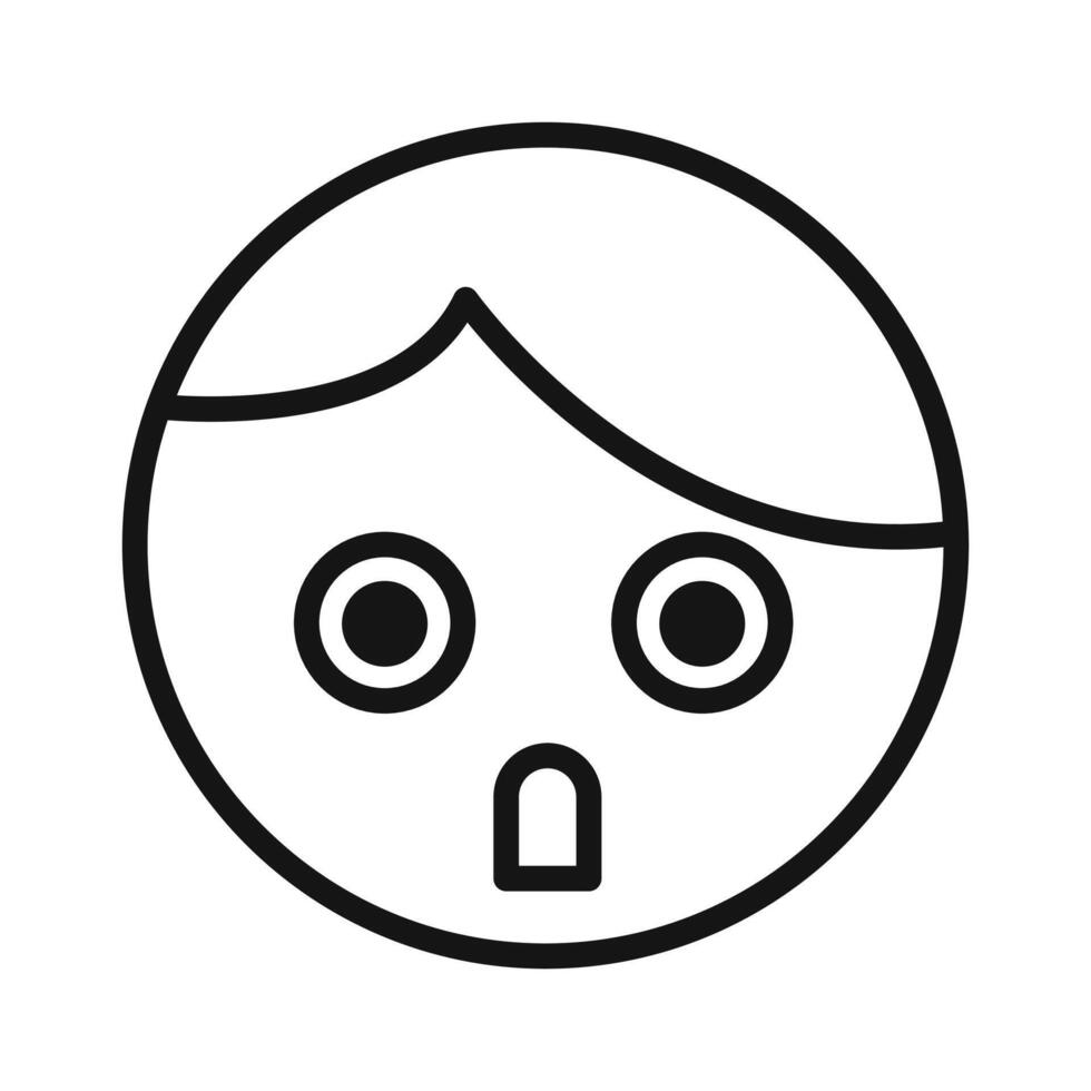 Shocked Girl icon vector