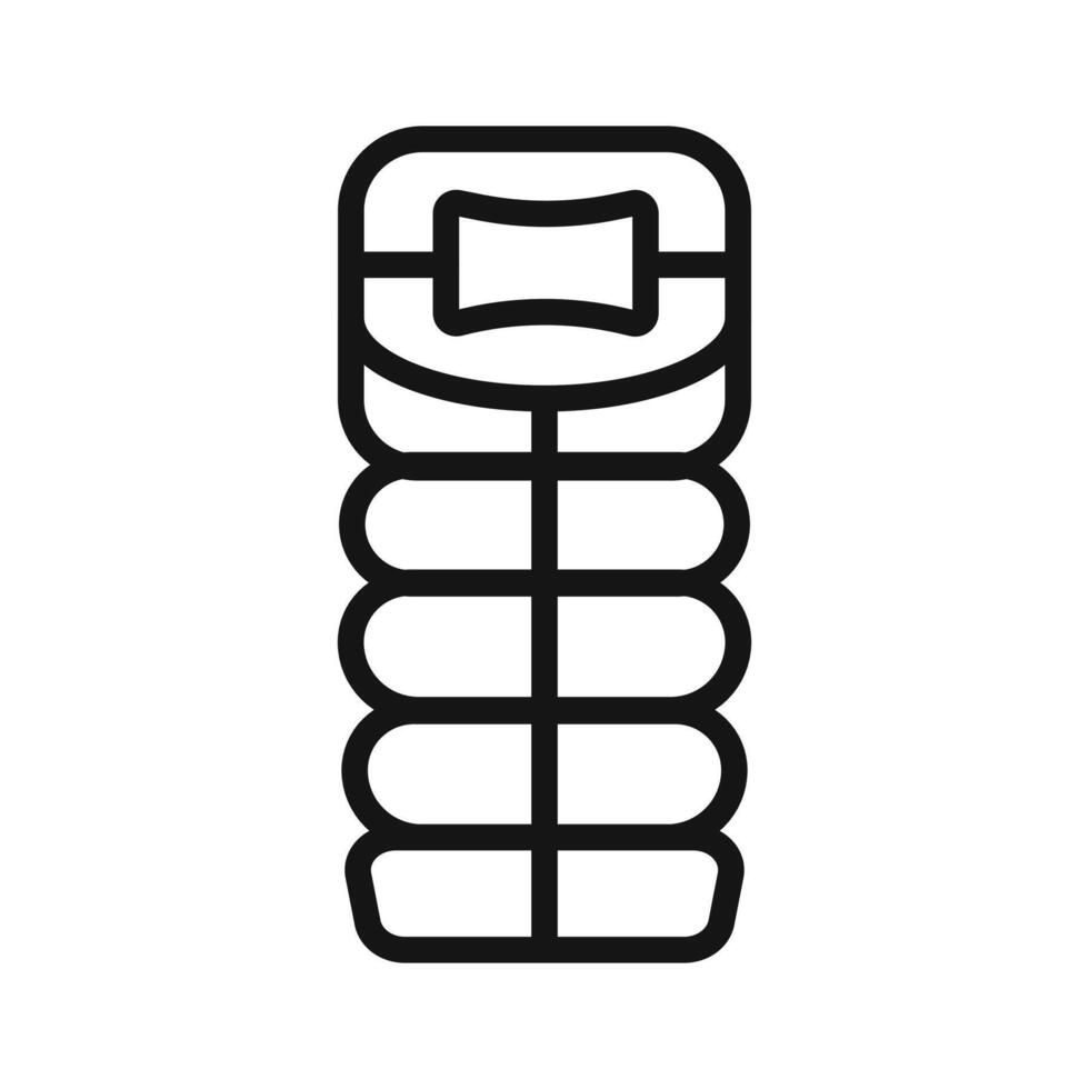 Sleeping bag icon vector