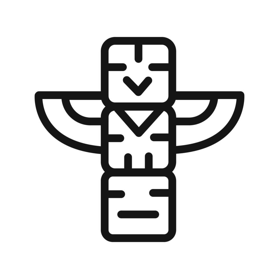 Totem icon outline vector