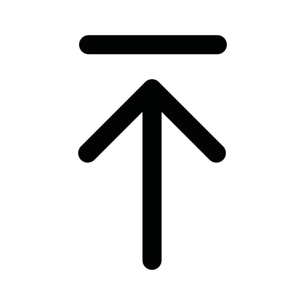 Upload Icon outline vector