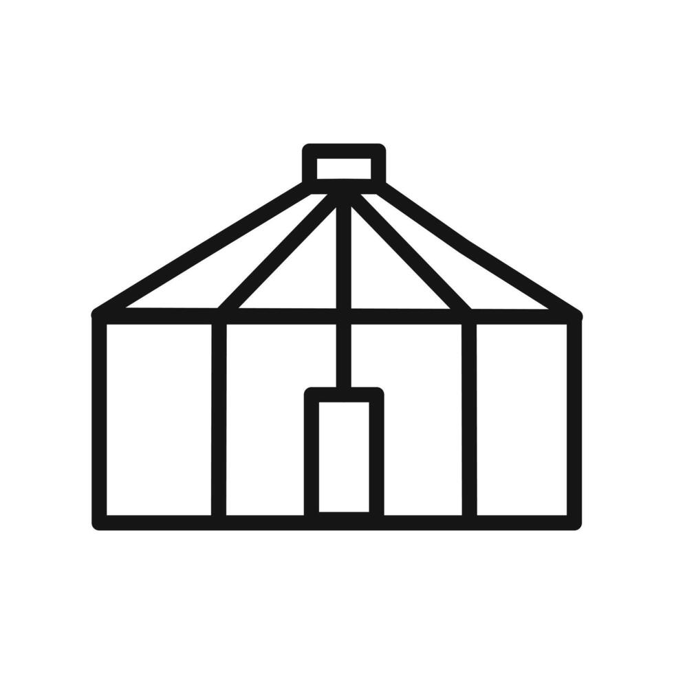 Yurt Icon outline vector