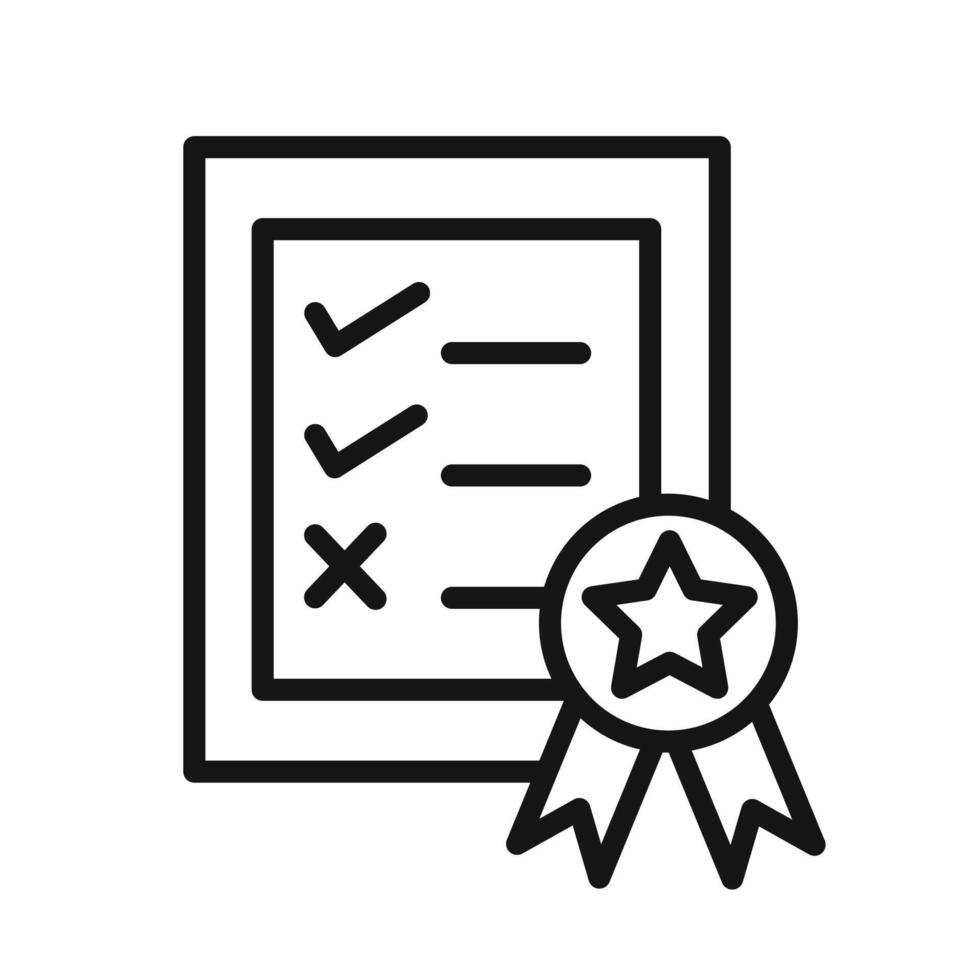 assessment icon outline vector