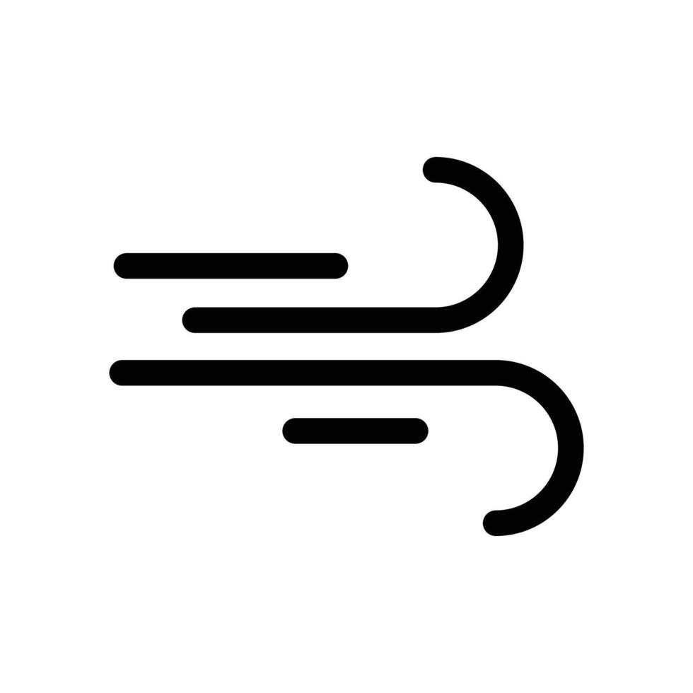blowing wind icon vector