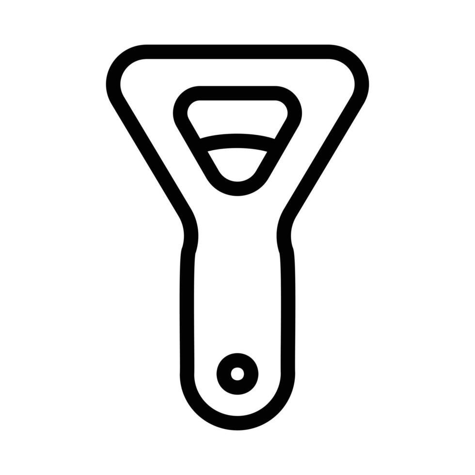 bottle opener icon design in filled and outlined style vector