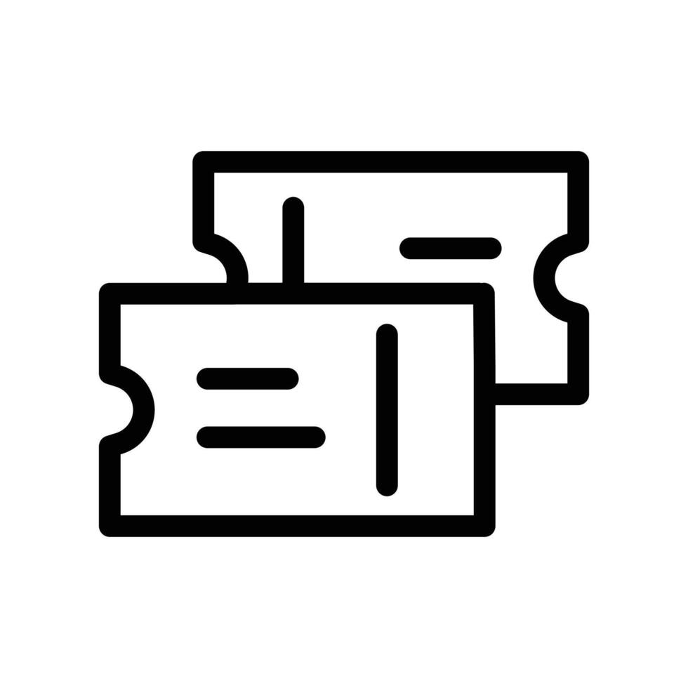 cinema ticket icon vector