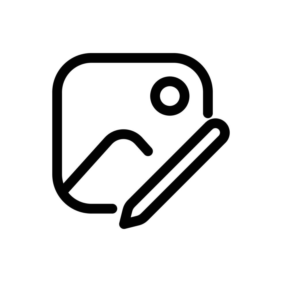 edit image icon vector