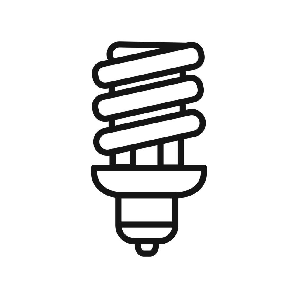 energy efficiency light bulb icon vector