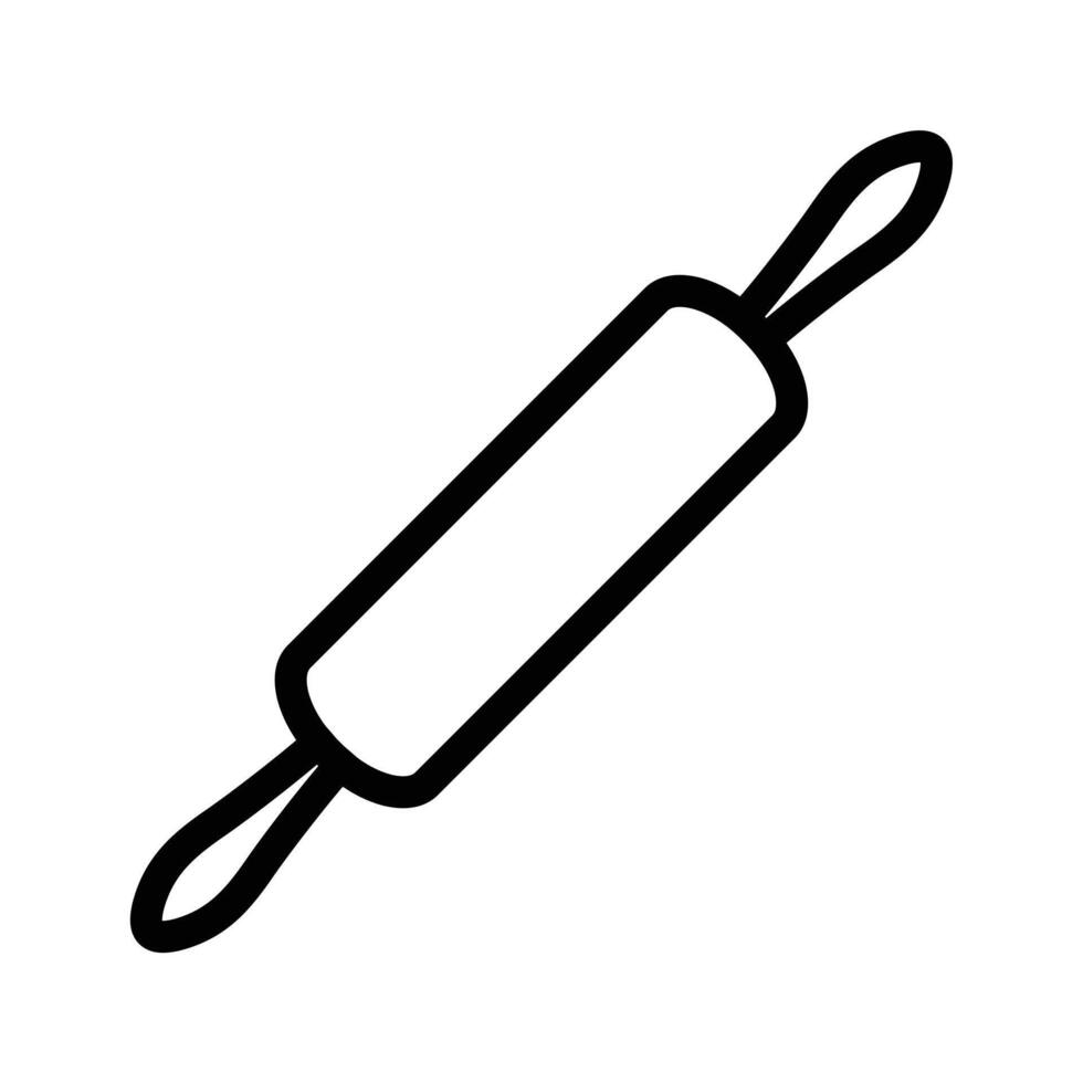 rolling pin icon design in filled and outlined style vector