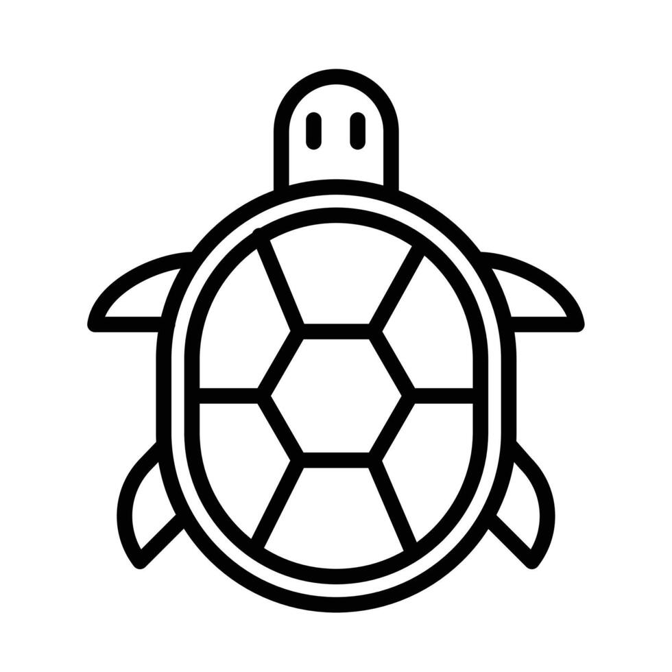 turtle icon design in filled and outlined style vector