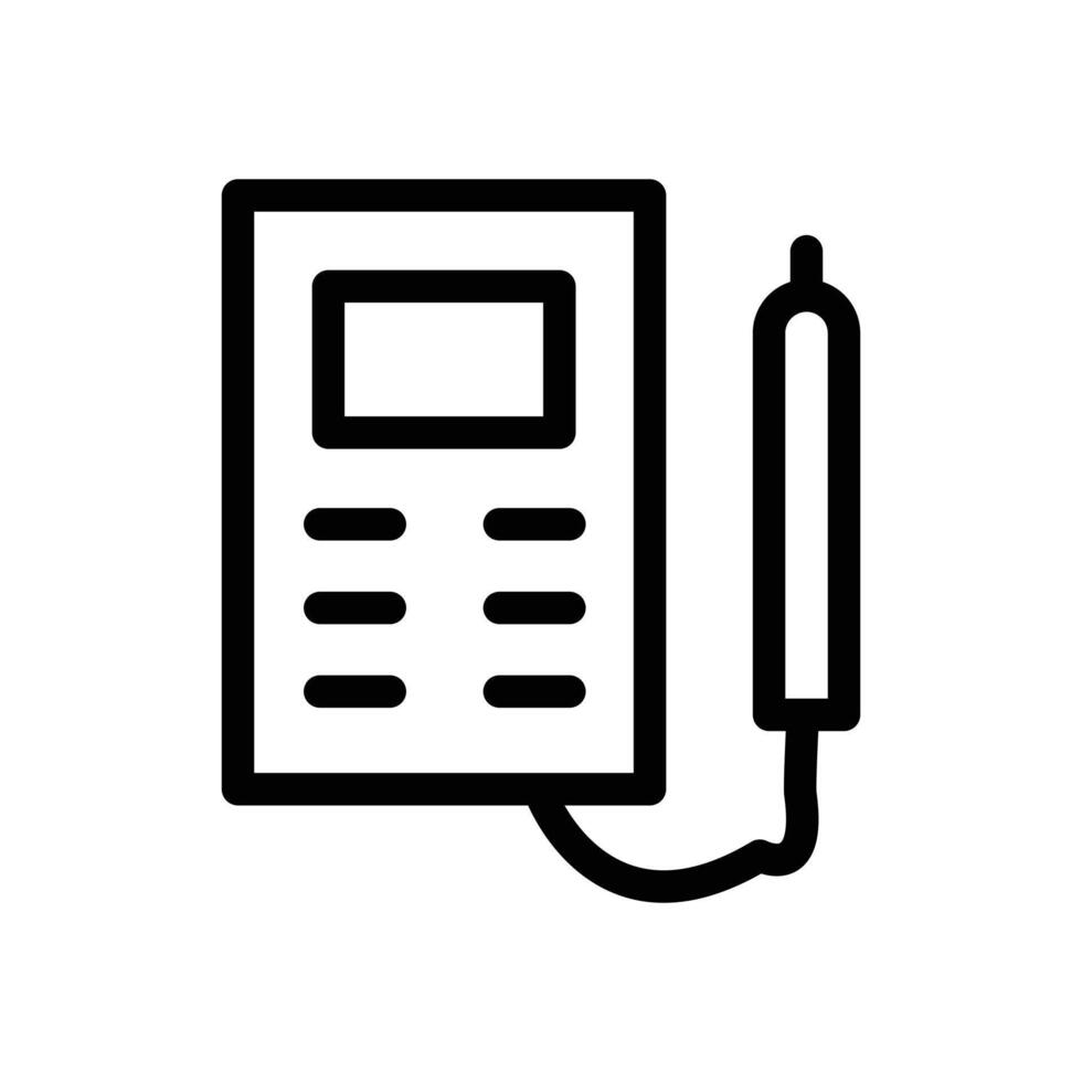 voltmeter icon design in filled and outlined style vector