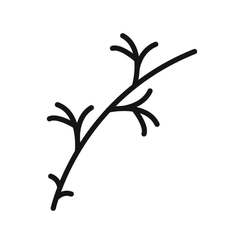 wood branch icon vector