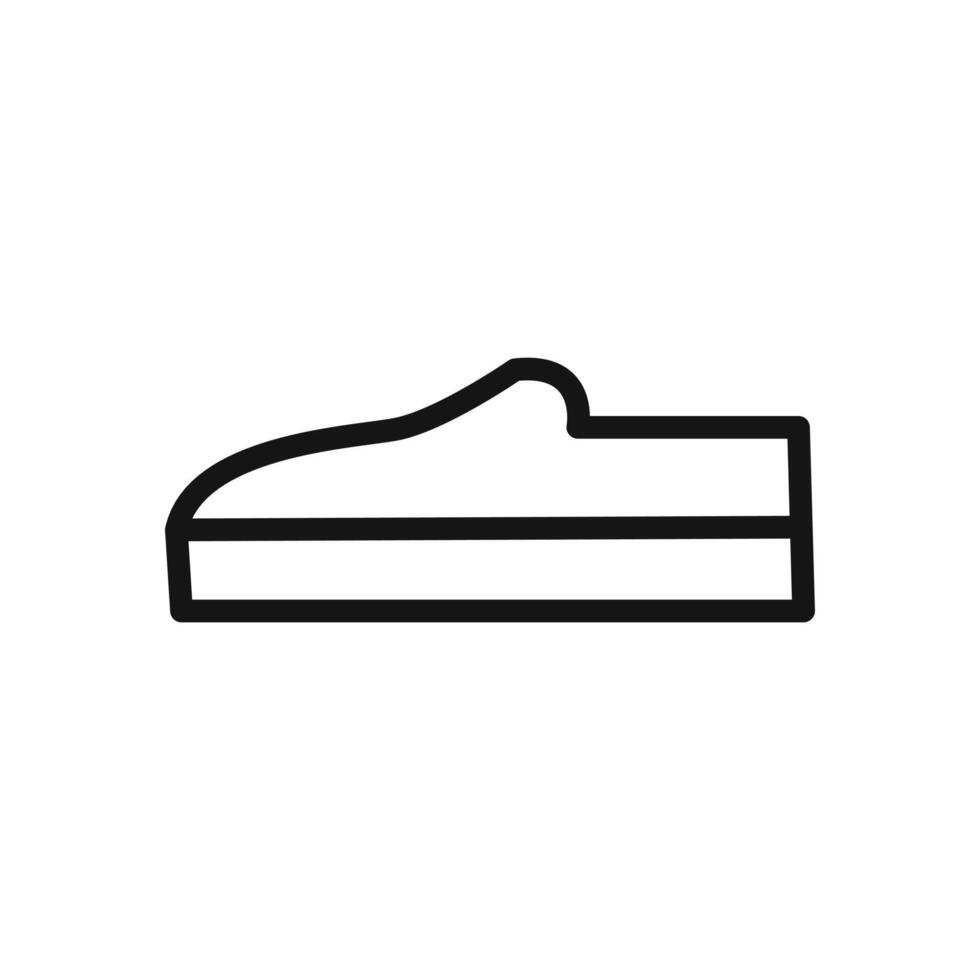 Espadrille icon linear graphics sign vector