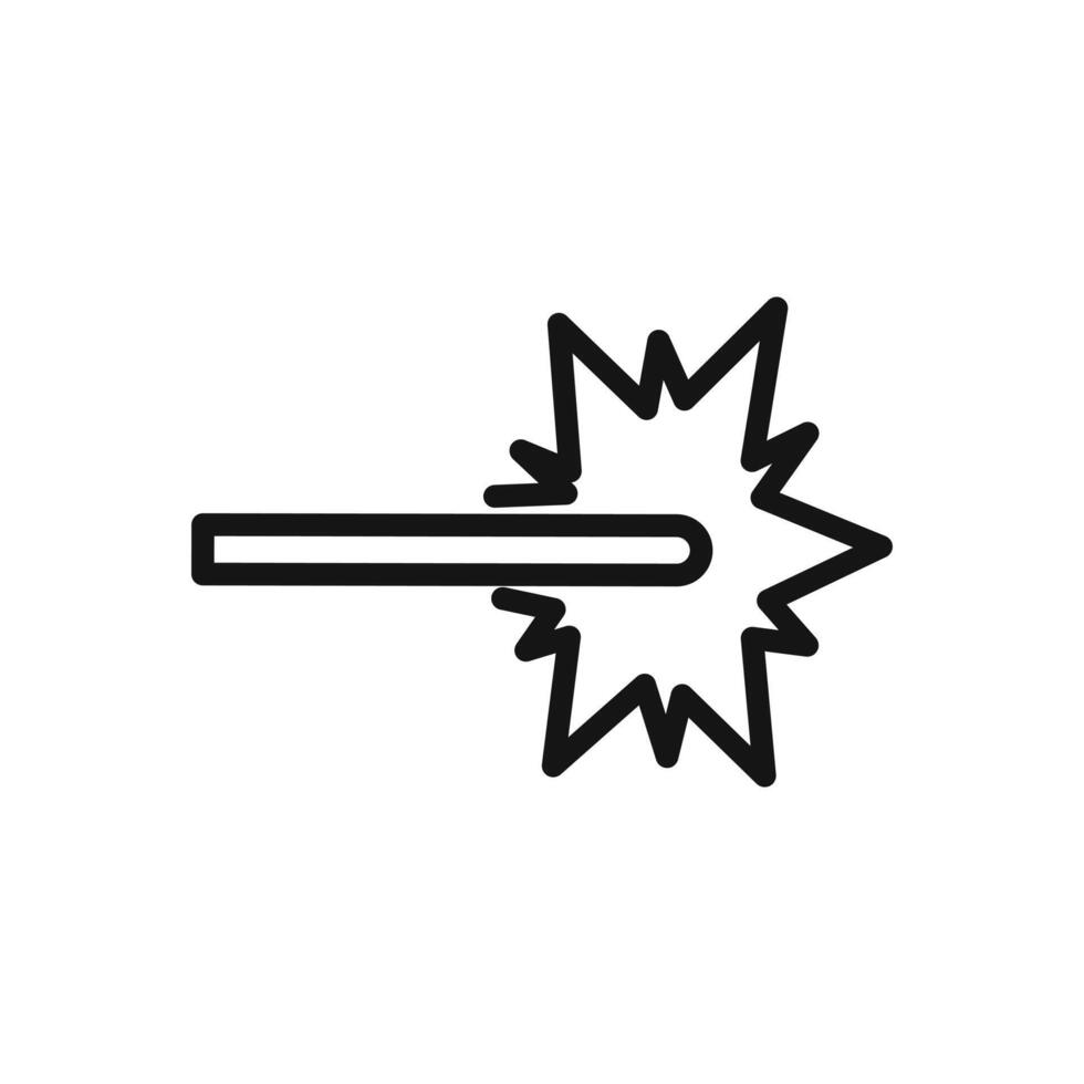 Lase Icon linear graphics sign vector