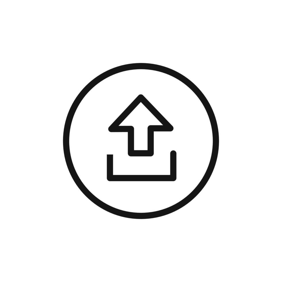 Upload Icon outline vector