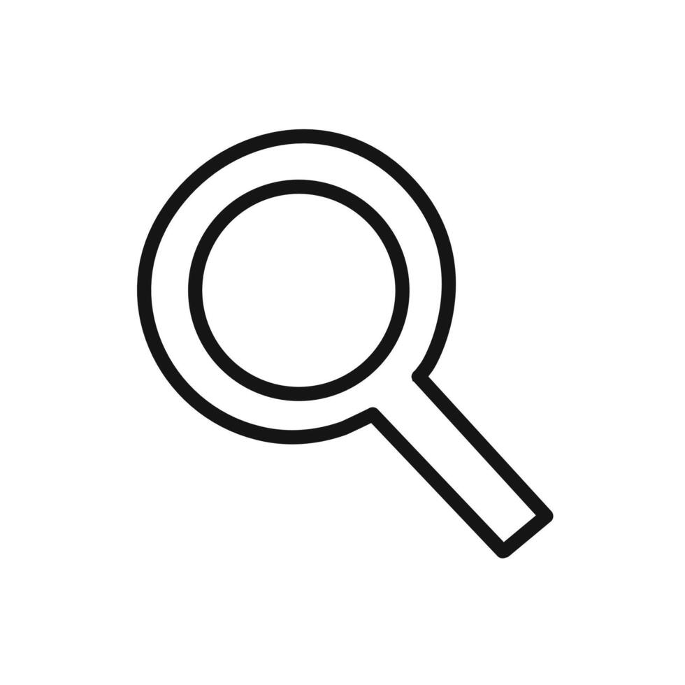 search icon linear graphics sign vector