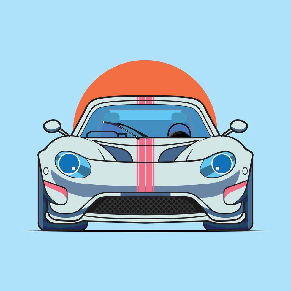 Stylized Illustration of a Modern Sports Car vector