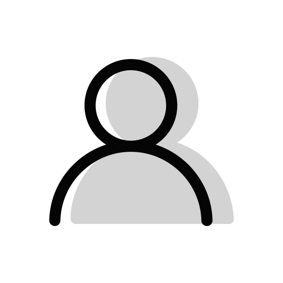 USER profile sign on white background vector