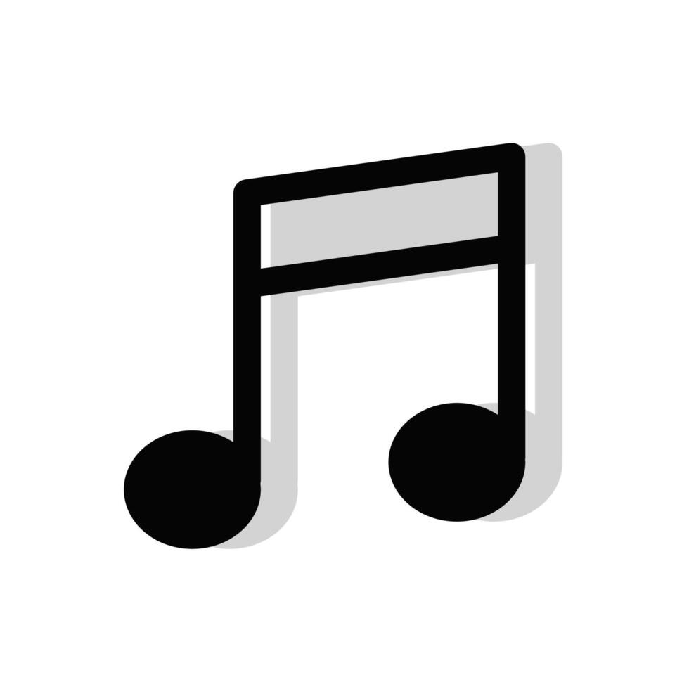 Music notes sign on white background vector