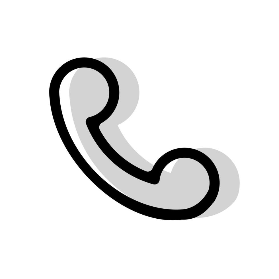 Telephone sign on white background vector