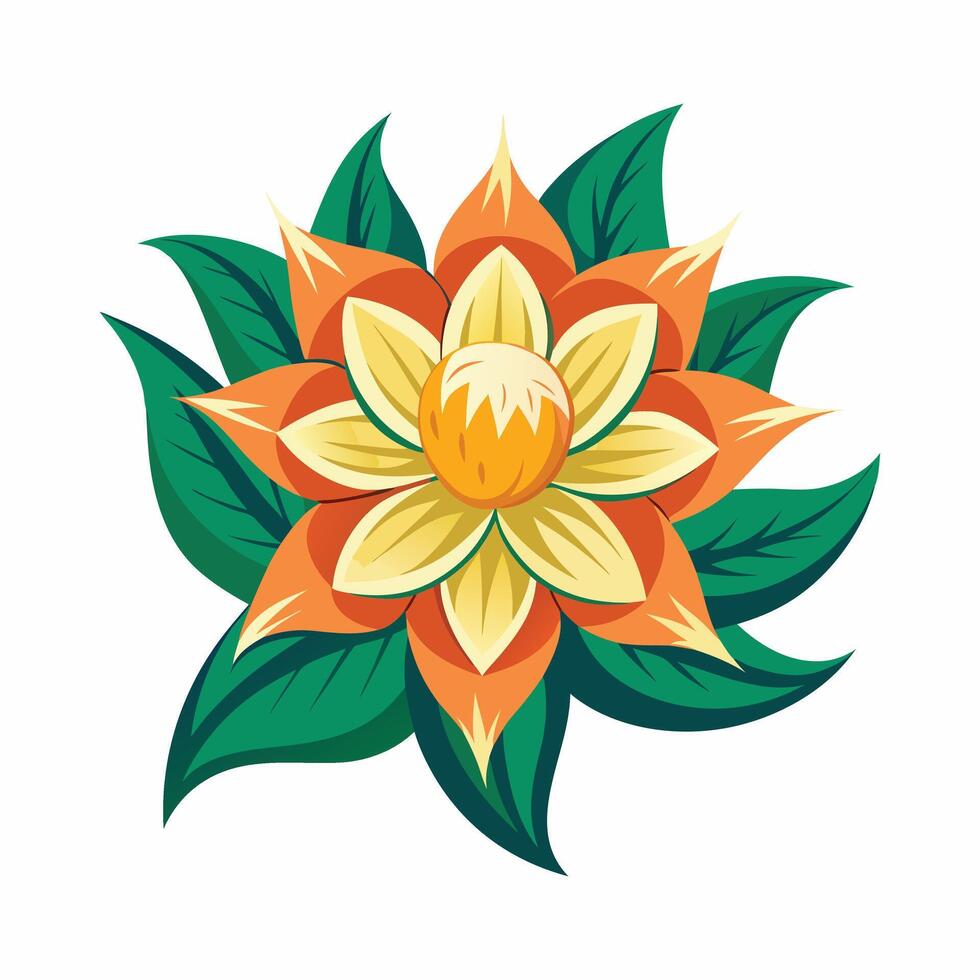 Abstract spring flower for card decor illustration vector
