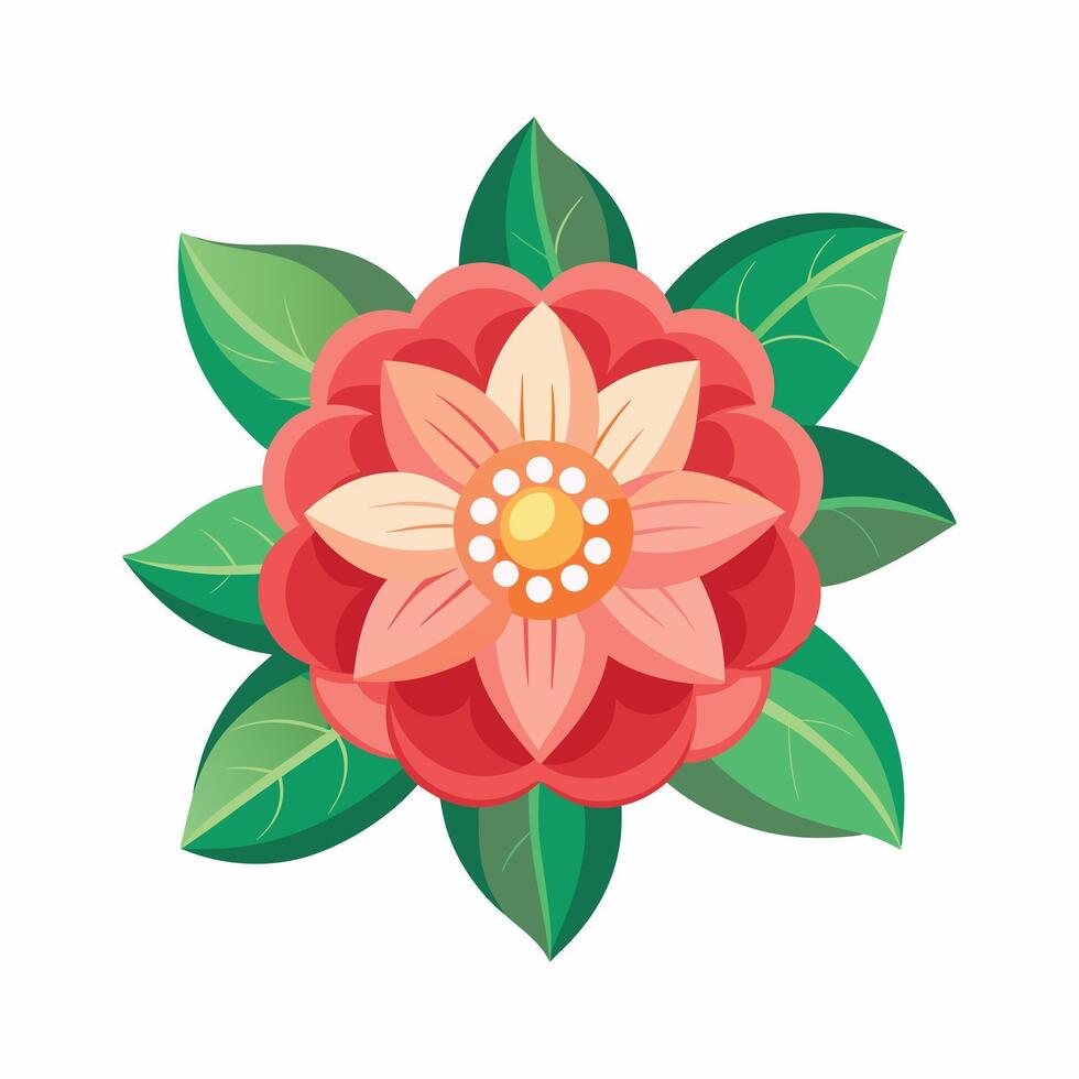 Abstract spring flower for card decor illustration vector