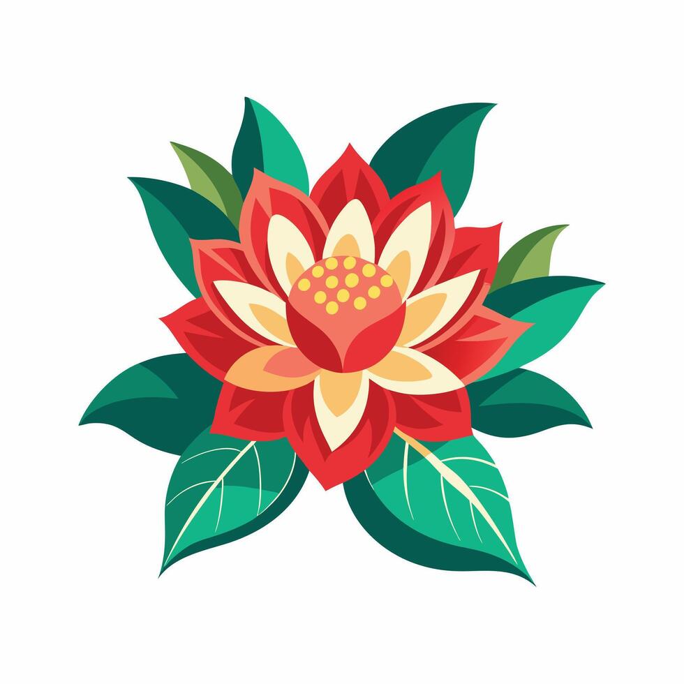 Abstract spring flower for card decor illustration vector