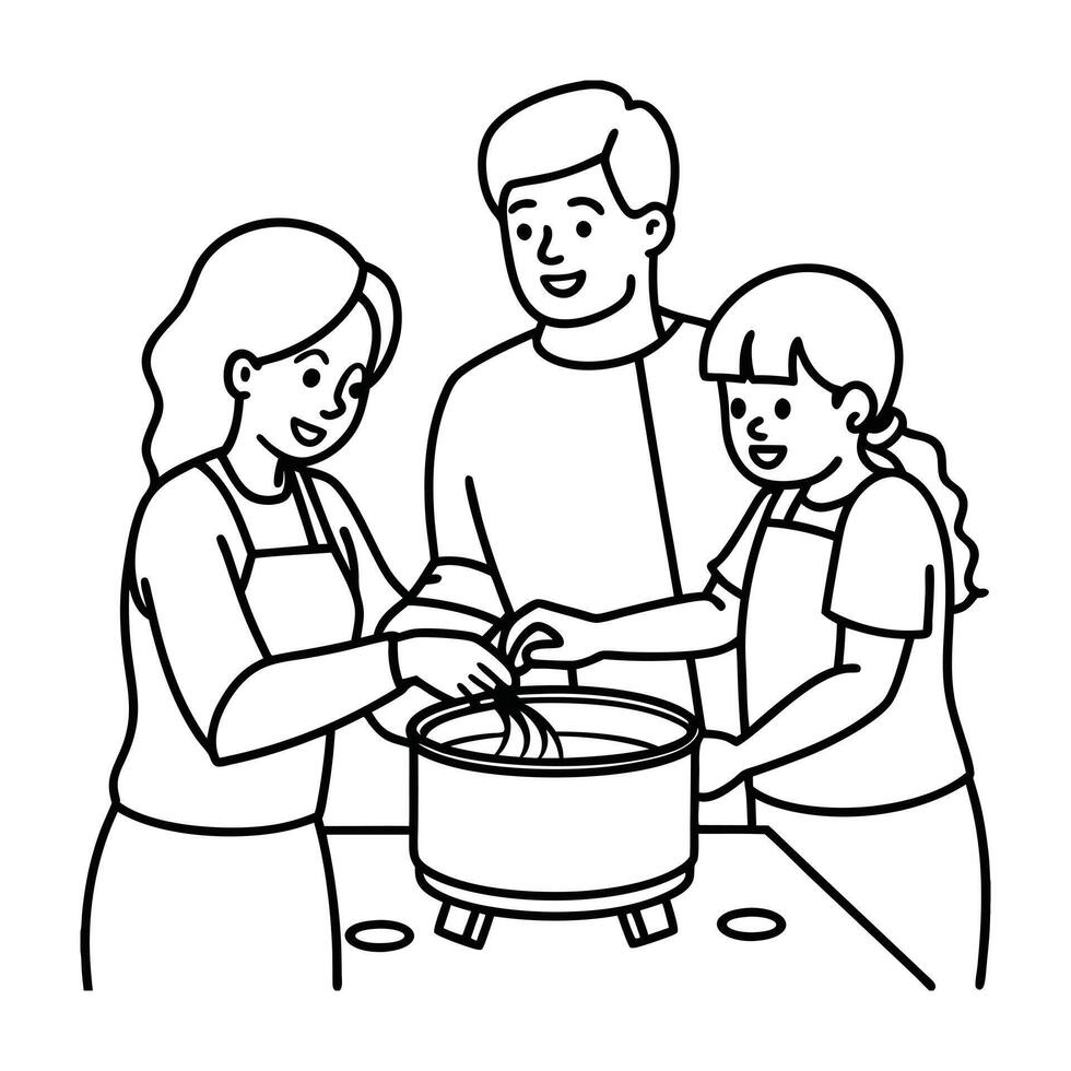 Acts of care coloring pages vector