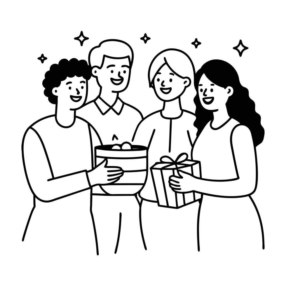 Acts of care coloring pages vector