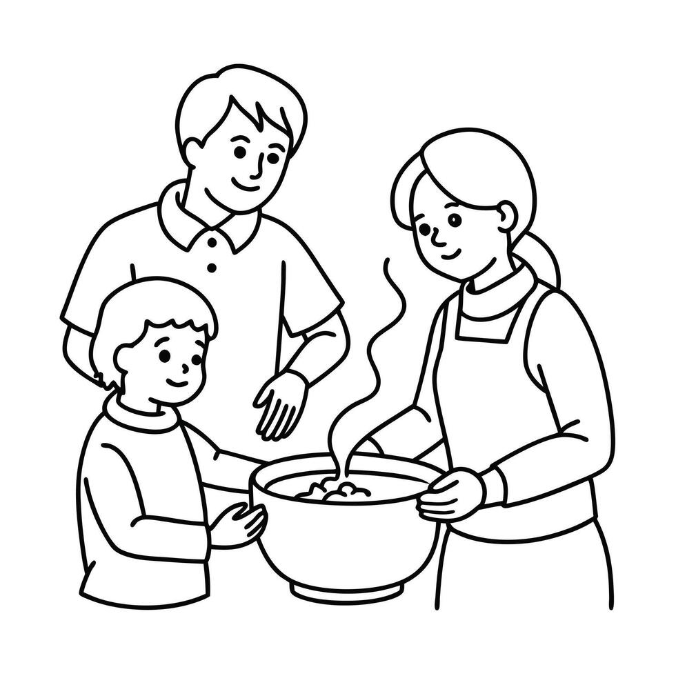 Acts of care coloring pages vector