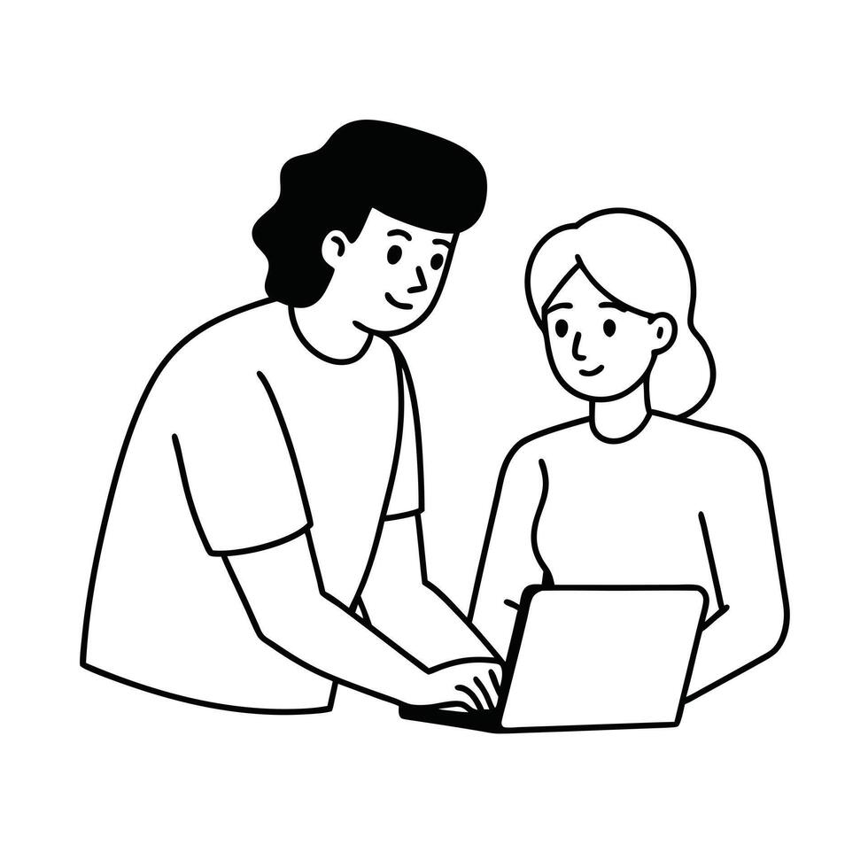 Acts of care coloring pages vector