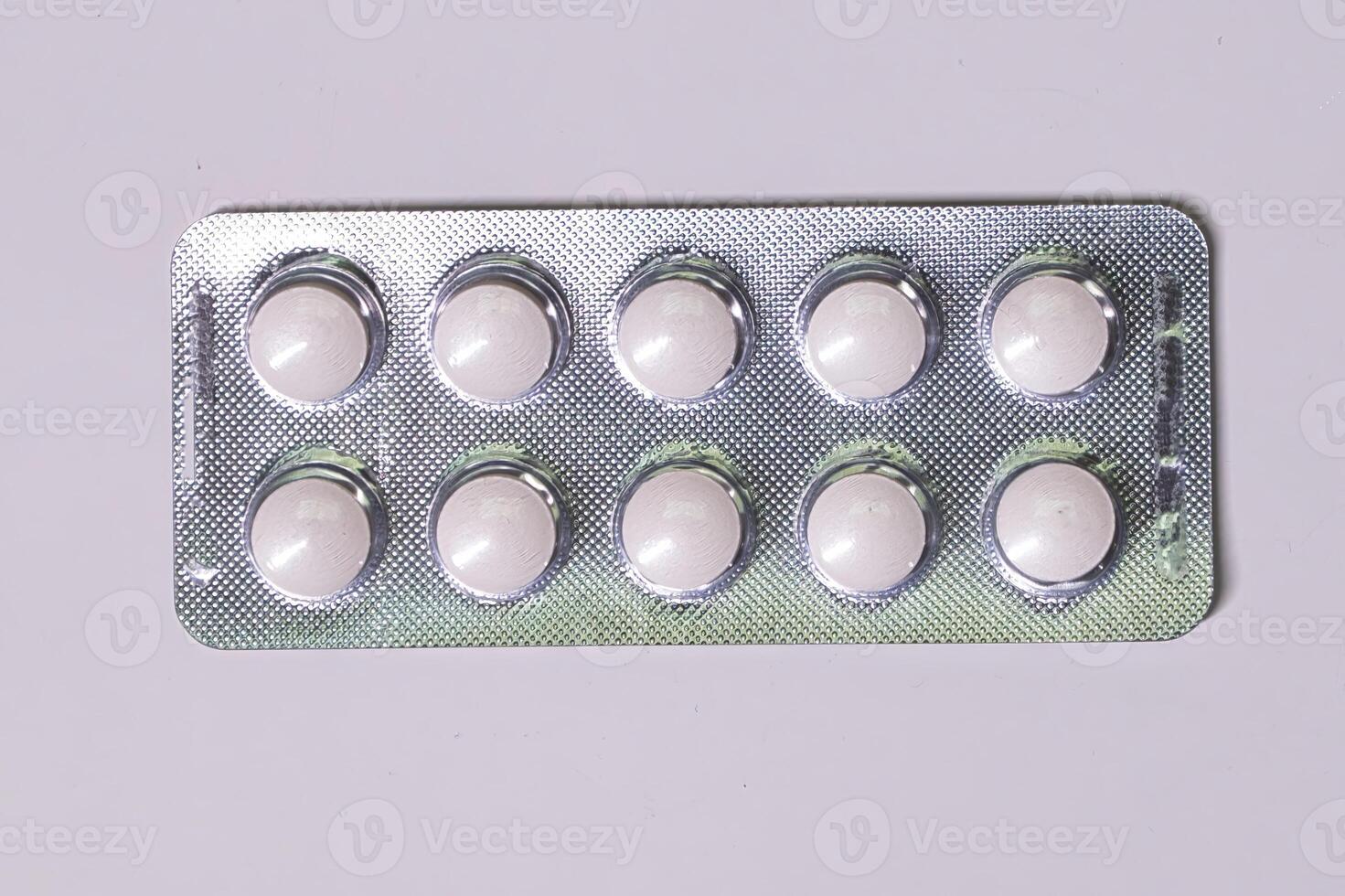 Full Blister Pack of White Pills photo
