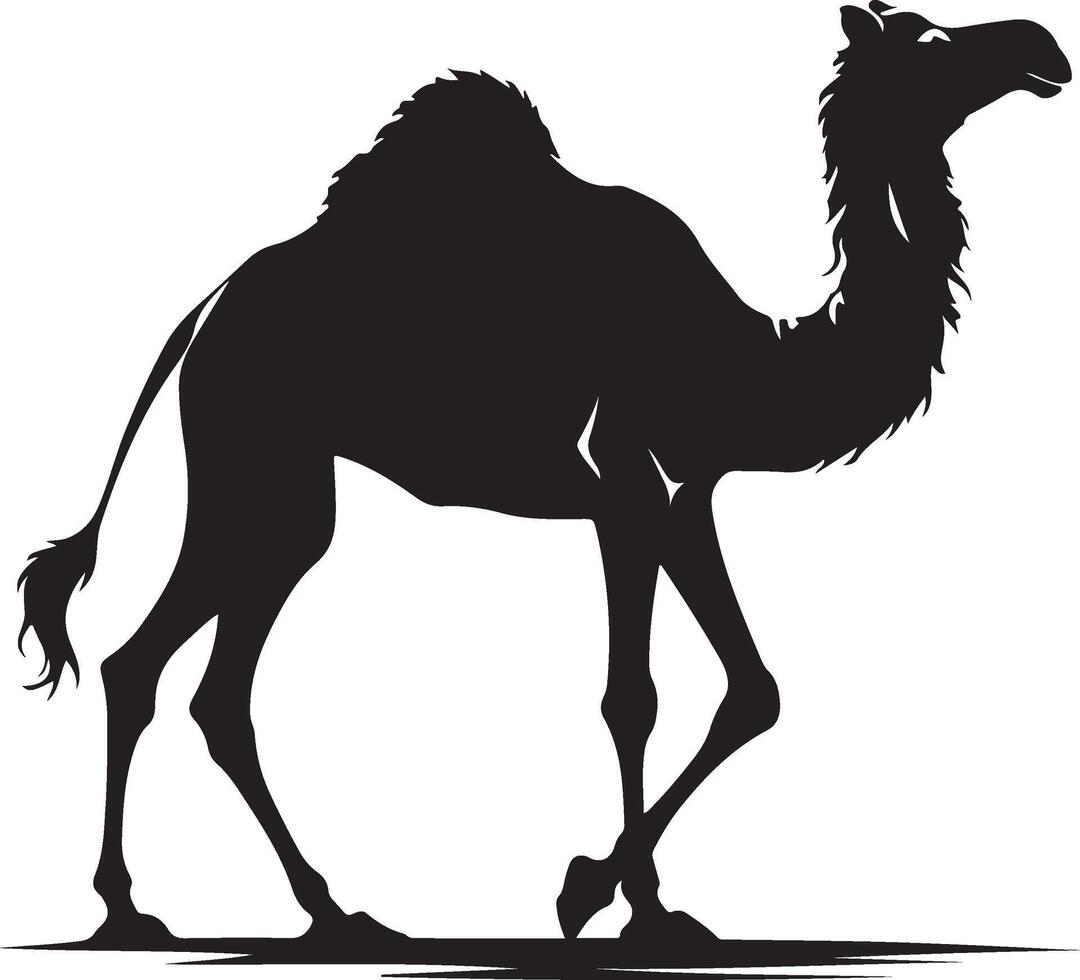 Cameldesign silhouette art work EPS file, Generator AI vector