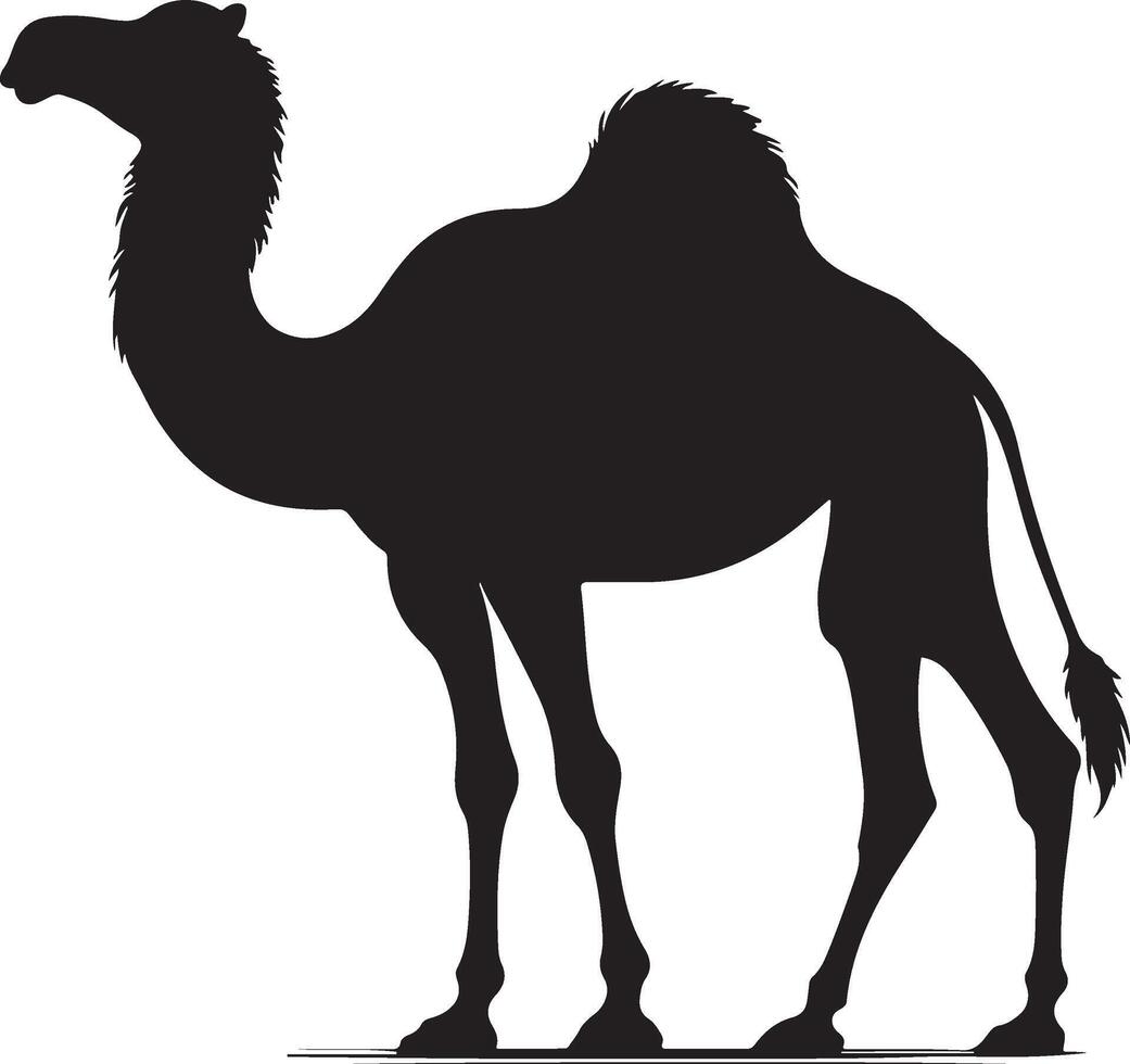 Cameldesign silhouette art work EPS file, Generator AI vector