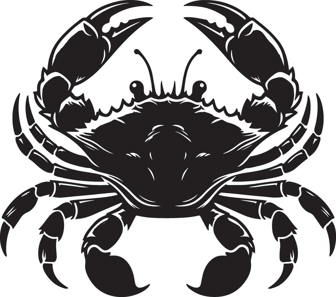 True crabs design silhouette art work EPS file, Generator AI vector