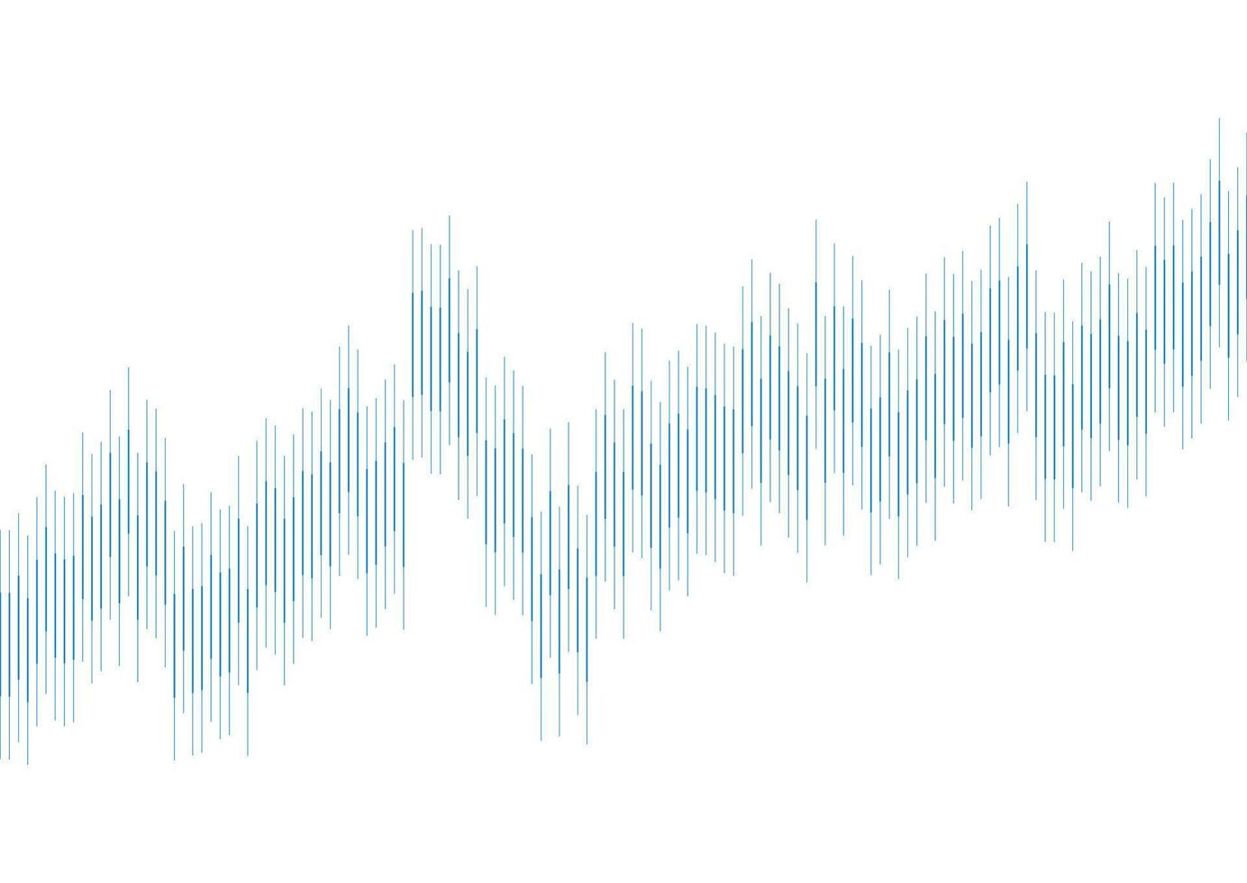 Abstract growing financial graph chart background vector