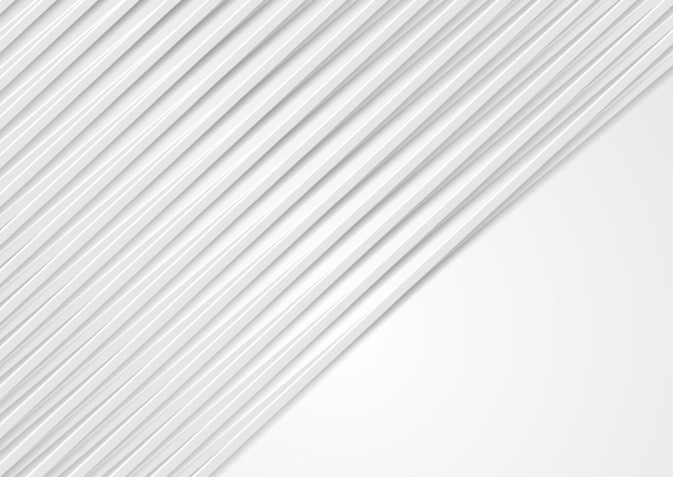 Grey white paper stripes abstract geometric background vector