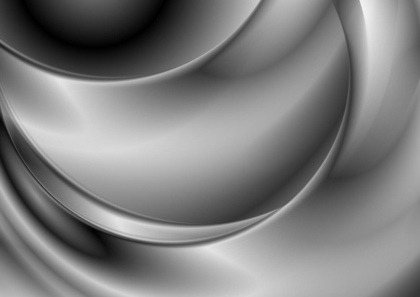Abstract grey smoke waves elegant background vector