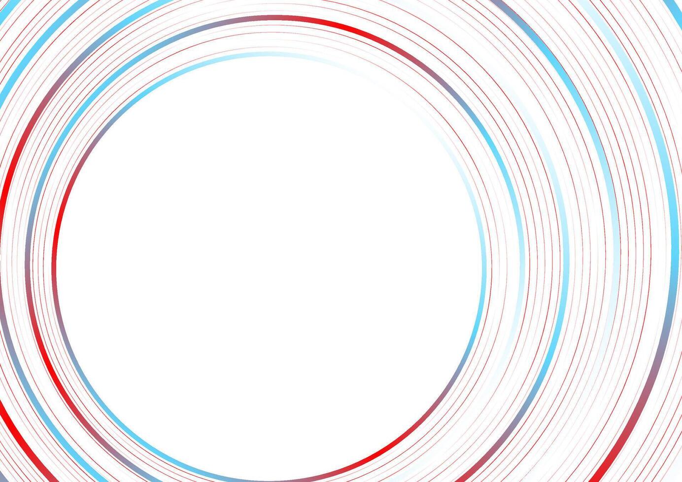 Blue red minimal round lines abstract futuristic tech background vector