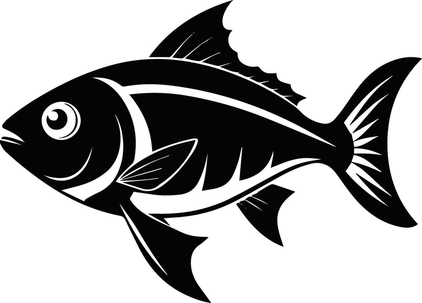 Fish Style Silhouette vector