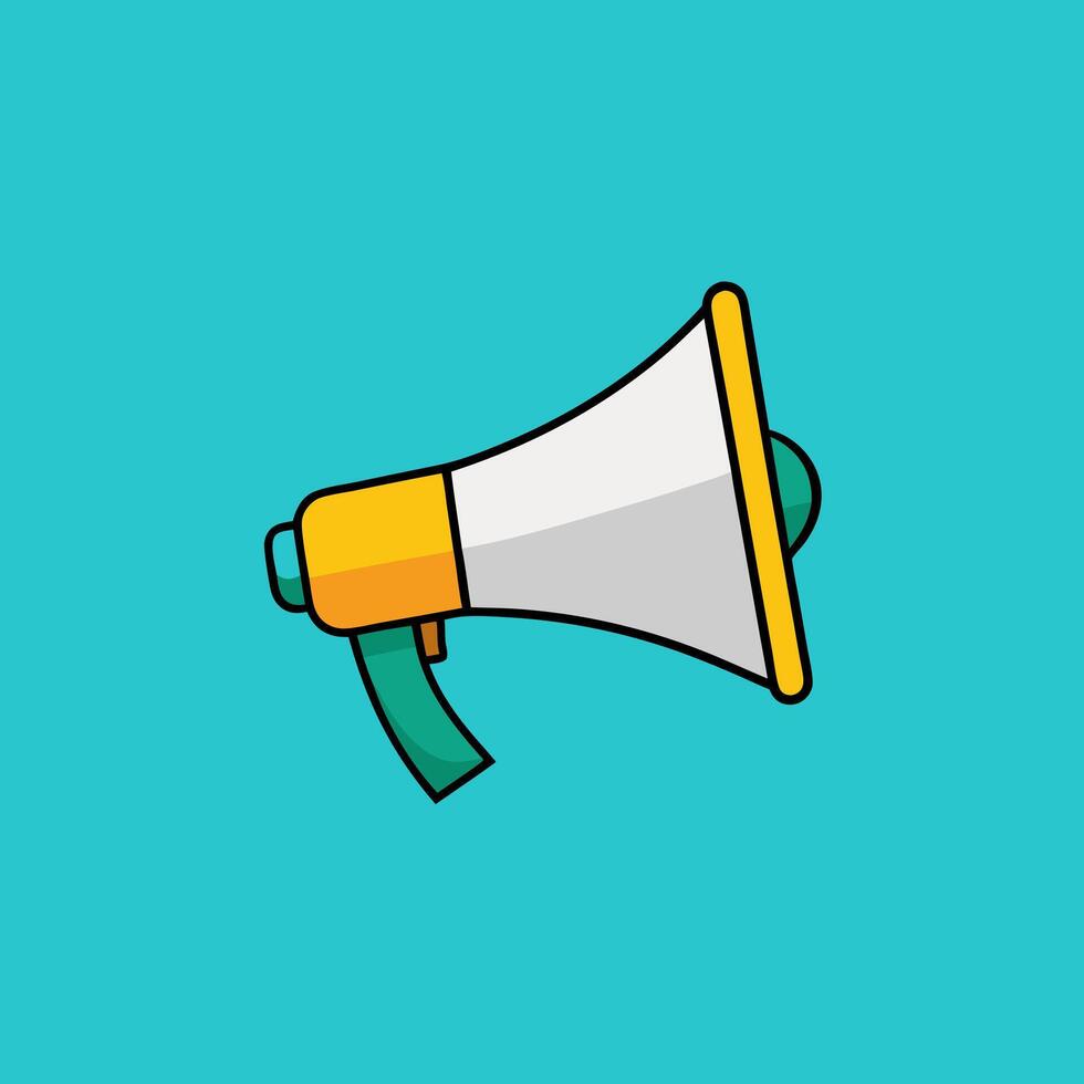 A Simple illustration of a megaphone icon vector