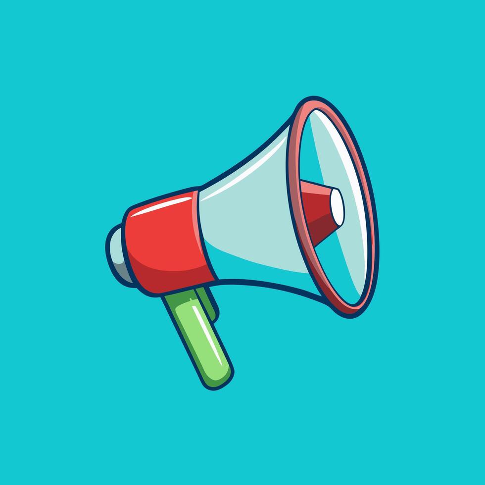 A Simple illustration of a megaphone icon vector