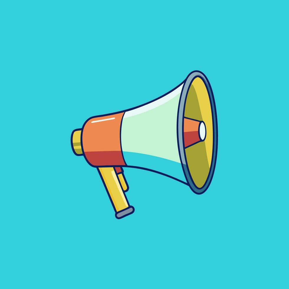 A Simple illustration of a megaphone icon vector