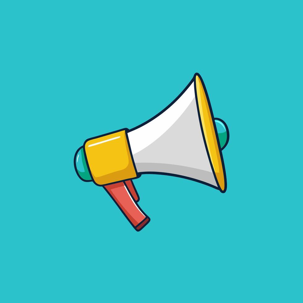 A Simple illustration of a megaphone icon vector